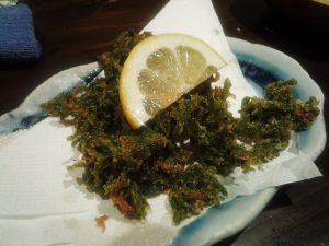 海藻の天ぷら
